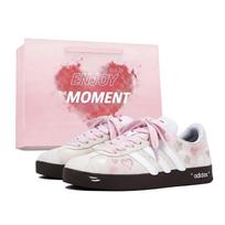 Adidas Vl Court Classic Heartbeat Cherry Sweet, Special Shopping Bag German Army Trainers Unisex White Pink JS3003(Team920-BOX3) 40