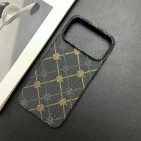 Apple iPhone 17 Pro Max Luminous Carbon Fiber Case with Hot Stamping Grid Pattern, Compatible with iPhone 16, 15, 14 15 juoda