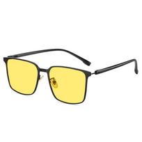 Vaka Stainless Photochromic Men Polarized Sunglasses High Quality Metal Square Change Color Sun Glasses Fashion Driving Shades