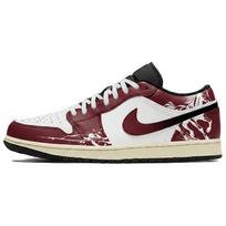 Jordan Air Jordan 1 Lemon Joy Low top Vintage Basketball Shoes Unisex Red 553558-040(Team399-) 42