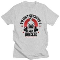 Juokingi Dwight Schrute Marškinėliai Vyrams Suaugusiems Sporto Salė Raumenims Marškinėliai Trumpomis Rankovėmis Minkštos Medvilnės T-shirt Laisvalaikiui The Office TV Serialas Marškinėliai 5XL įvairiaspalvis