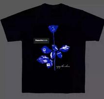 2025 Depeche Mode Rock Short Sleeve Rose Men's and Women's T-shirts Punk American Hip Hop Cotton Tshirts High Quality T-shirt S įvairiaspalvis