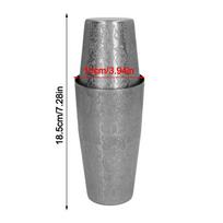 2 Piece Set Weighted Tins Stainless Steel Shaker Metal Drink Mixer Cocktail Shaker Set  Bartending