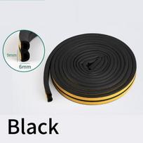 5/10 Meters Door Window Sealing Strip Self Adhesive Dustproof Soundproof Foam Seal Tape Weatherstrip Anti-Collision Rubber Seal 5M-1pcs&D Shape juoda
