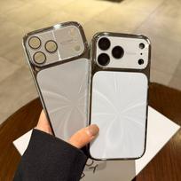 Electroplated Aurora CD Pattern Case for iPhone 17 Pro Max with Apple 16 Precision Cutouts and 15/14/13 Lens Film 16 pilka spalva