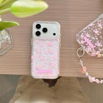 Spring Floral Pink iPhone Case for 17/16ProMax/15/14 with Girlish Heart 16