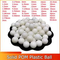 2~500pcs 1~50.8mm Solid Polypropylene(POM) (POM) Plastic Balls Precision Bearings Rolling Bead 1.5mm 100pcs