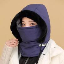 Cold Weather Thermal Balaclava Scarf Winter Windproof Hood Hat Plush Neck Warmer Ski Face Mask For Outdoor Activities