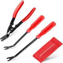3Pcs Auto Trim Removal Pry Tools Car Door Panel Dashboard Repair Kit Car Clip Pliers Set Fastener Removal Tool
