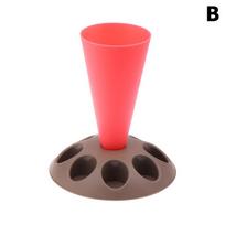 Piping Bag Stand Piping Bag Holder With 8 Slots Nozzles Plastic Pastry Bag Stand For Cake Decorating Kit B