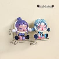 Transparent Acrylic Wall-Mounted Display Stand for Blind Boxes, No-Drill, Thickened Design maža spalva