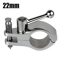 22/25MM Bimini Marine Awning Hinge Clamps Top Rail Jaw Slide Eye End Cap Pipe Clamp 316 Stainless Steel Ship Sunshade Hinge Clip