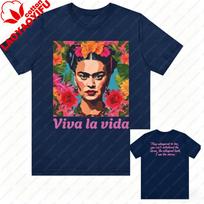 Viva La Vida Frida Kahlo Tee Empower Women Inspired in Frida Khalo Shirt Harajuku Oversized T Shirt Graphic Tshirts Vintage Tops S