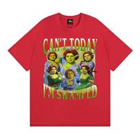 Funny Fiona and Shrek Meme T Shirts Cant Today Im Swamped Graphic Tshirts Unisex Women Fashion Humor Cotton Short Sleeve T Shirt S
