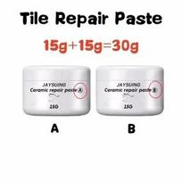 2pcs/set White Porcelain Repair Kit Ceramic Repair Paste Tile Tub Toilet Sink Shower Kits Chip Crack Hole Scratches Fix Adhesive
