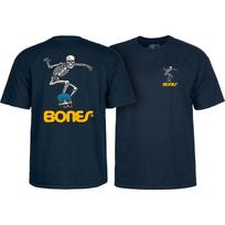 Powell Peralta Riedlentės marškinėliai Riedlentės skeletas 2 Tamsiai mėlyni M