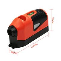 Line Laser Level Portable Battery Powered Laser Level Straight The Laser Guided Level Line Measurement Gauge Tool oranžinė