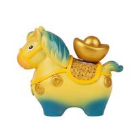 Rankų darbo dervos animacinio stiliaus žirgo statulėlė Kawaii zodiako žirgo figūrėlės Darbalaukio dekoracija Style 1
