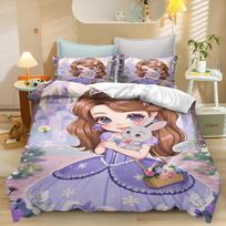 Sofia Pirmoji Antklodės Užvalkalų Rinkinys Lovos Patalynės Antklodžių Rinkiniai Karališko Dydžio 3D Vaikų Patalynės Rinkinys 135x200cm