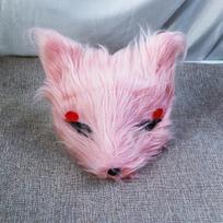 Snow Fox Personality Cute Cute Pet Hand-Painted Plush Fox Mask Role Play