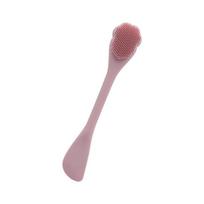 1pcs Double Headed Silicone Face Cleansing Scrubber Brush Facial Mask Brushes Applicator For Women Face Makeup Brush Skin Care rožinė