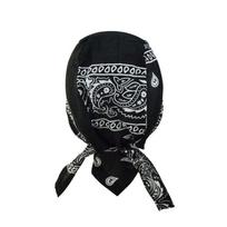 Skull Pirate Hat Cycling Bandana Cotton Motorcycle Cooling for Head Wrap Beanie Breathable Helmet Liner Beanie One Size juoda