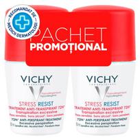 Vichy Stress-Resist 72H Roll-On Deodorant 2x50ml Intensive Anti-Perspirant Treatment