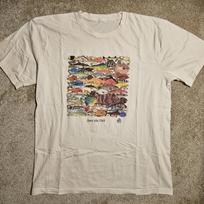 Vintage Y2k Steve Carbol Save The Fish Large Art T-shirt 2010 Painting Ocean 90s L