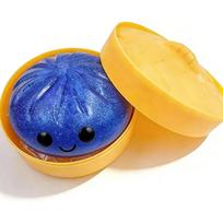 Glitter Dumplings Squishy Soft with Steamer Squishy Fidget Slow Resilience Stress Relief Sensory Ball mėlyna