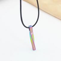 Hiphop Rock Colorful Mobius Spiral Strip Pendant Chokers Necklace Clavicle Chain for Men Women New Fashion Zircon Girl Gift
