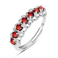 Fashion natural stone ring s925 silver light luxury creative personality versatile ring daily women's jewelry gifts