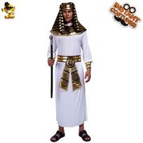 Halloween Adult Pharaoh Costume - Ancient Egyptian King Robe for Men One Size