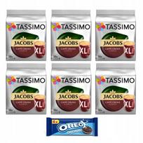Kapsułki Tassimo Jacobs Caffe Crema Zestaw 5+1 Opakowanie + Ciastka Gratis!