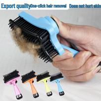 Pet Hair Removal Needle Comb - Loose Hair Styling & Beauty Brush 13*7.5 CM rožinė