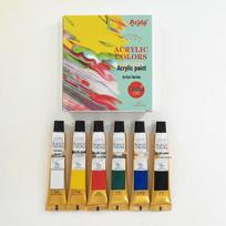 12ml Acrylic Paint Set - 24 Waterproof & Colorfast Colors for Beginners - Ideal for Clothes, Shoes, and Art Projects