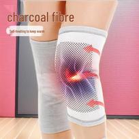 Self-Heating Tourmaline Knee Pads - Bamboo Charcoal, Four-Way Stretch, Unisex, All-Season Comfort