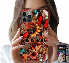 Etui Do Iphone 11 Pro - She Is Rare, Słoneczniki, Kwiaty, Motyle