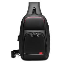 Men's Large Capacity Windproof Crossbody Sling Bag - Functional and Casual for Business and Commuting Fits 9.7-inch tablet juoda