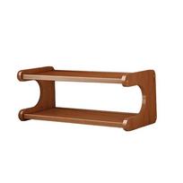 Compact Wood Tabletop Stand Space-saving Desk Bookshelf Simple Desktop Storage Rack  Seasoning 2 Tiers