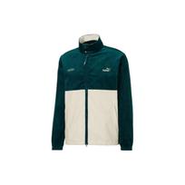 Puma Embroidered Logo Zip-Up Stand Collar Jacket Men Jackets Green 532436-40 XXS