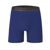 Resistant Leg Extension Sports Underwear Men's Cotton Antibacterial Crotch Running Cycling Flat Corner Shorts Four Corner Shorts S&1pc mėlyna