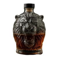 280 ml viskio dekanteris su nepralaidžiu kamščiu-sandarikliu, liūto dizainas, didelės talpos stiklinis dekanteris, raudonojo vyno dekanteris Lion