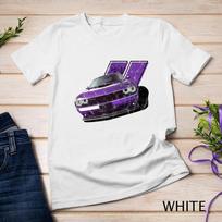 Plum Crazy Modernus Muscle automobilis amerikietiškas V8 variklis automobilio dizainas Unisex marškinėliai Unisex T-Shirt S