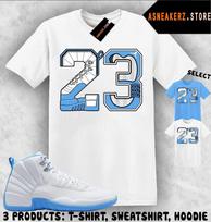 Shirt Matching AJ 12 Melo Denver Nuggets Match Sneaker Retro Number 23 T-Shirt Unisex T-Shirt S