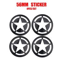 Jeep 4vnt. 56/60mm Automobilio rato centrinis dangtelio lipdukas Stebulės dangtelio ženklelis Jeep Renegade Grand Cherokee Gladiator Patriot Liberty