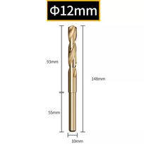 Spiral Twist Drill 12mm-35mm Metal Drill Bits Portable Cobalt Reduced Shank Drills 12mm