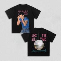 Harry Styles Kiss All The Time Disco Occasionally Double Sided TShirt Unisex Oversized Streetwear Short Sleeve Cotton Tee S