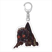 Anime Dorohedoro Acrylic Keychain Monster Capital Acrylic Figure Caiman Cosplay Key Chain Pendant Jewelry Accessories