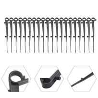 20pcs Gutter Clips Keep Your Gutters Clean With Gutter Brush Clips 20pk Black/Gray  Plastic Fixing Clips Prevent Blockages