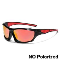 Men Women Sports Polarized Sunglasses Ultra-light HD Lenses Night Vision Goggles Riding Driving Fishing Fashion Sunglasses raudona